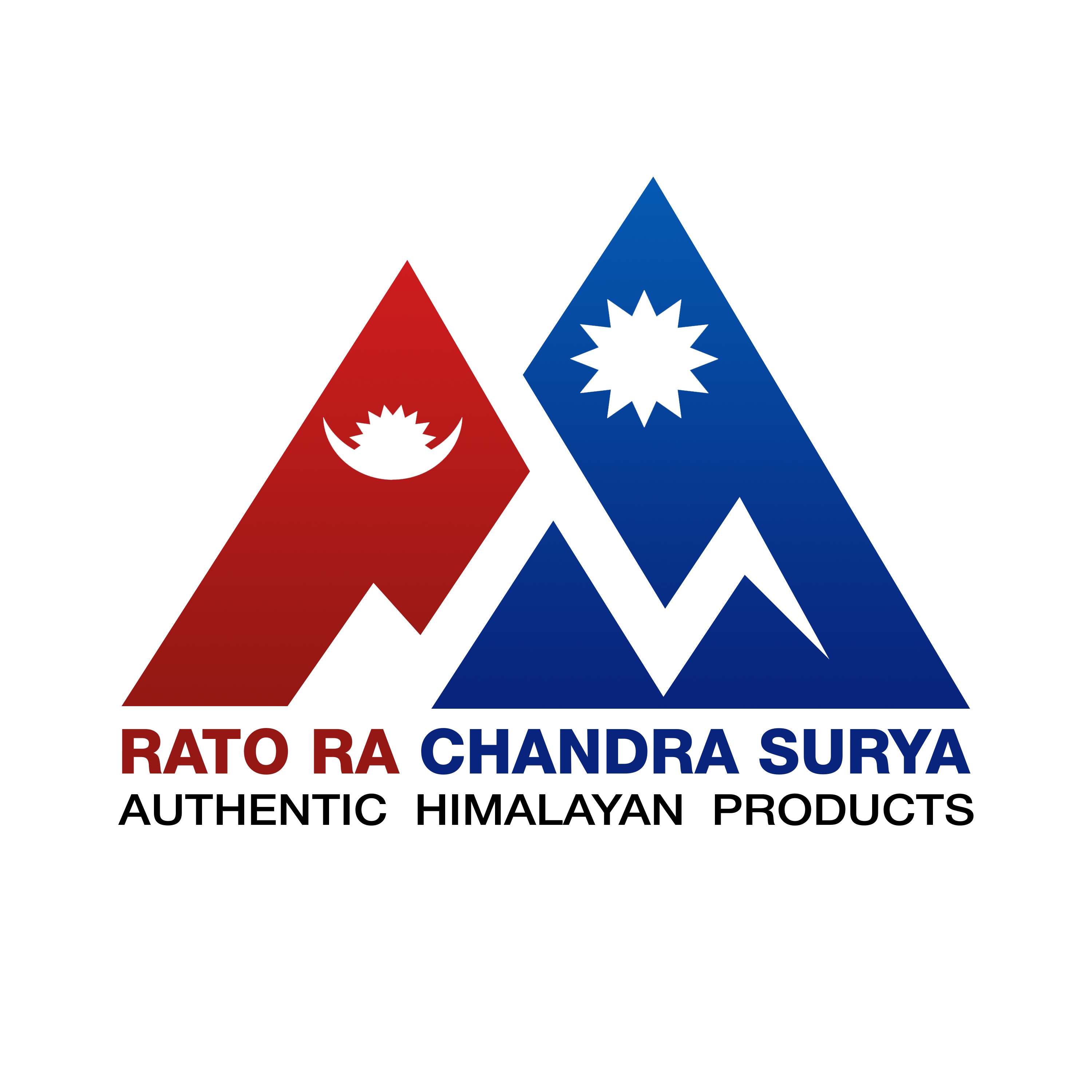 Rato ra Chandra Surya Logo